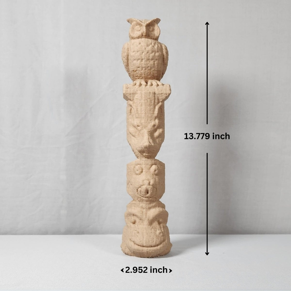 Fauna Odyssey – Plant - Based Light Wood Sculpture – Home Decor on Brown Living™. SKU: FAODEDPLLWA110. Img 4.