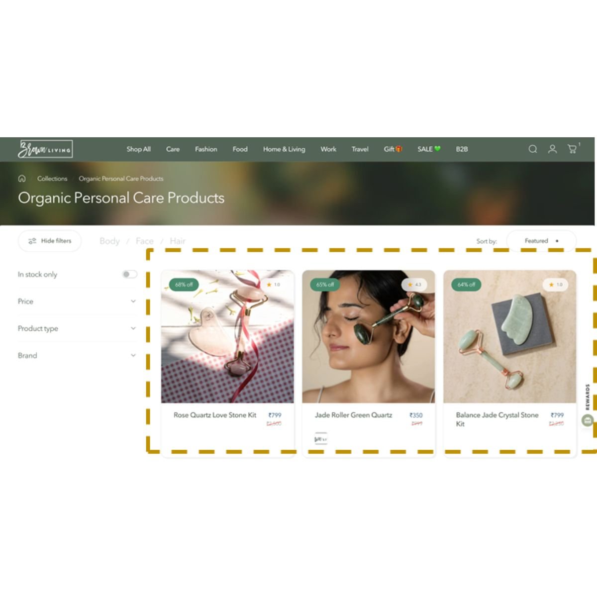 Featured Product on Main Product Category Page - 1st Row – Website Promotion Services on Brown Living™. SKU: BLCFG_FPMP_1. Img 2.
