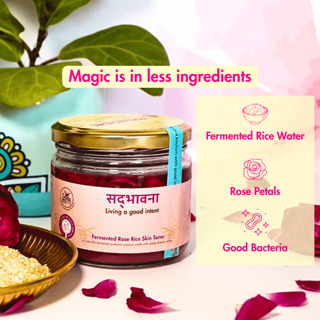 Fermented Rose Rice Skin Toner 250ml | Natural Probiotic Toner – Skin Care on Brown Living™. SKU: B0F8C6HTX9. Img 2.