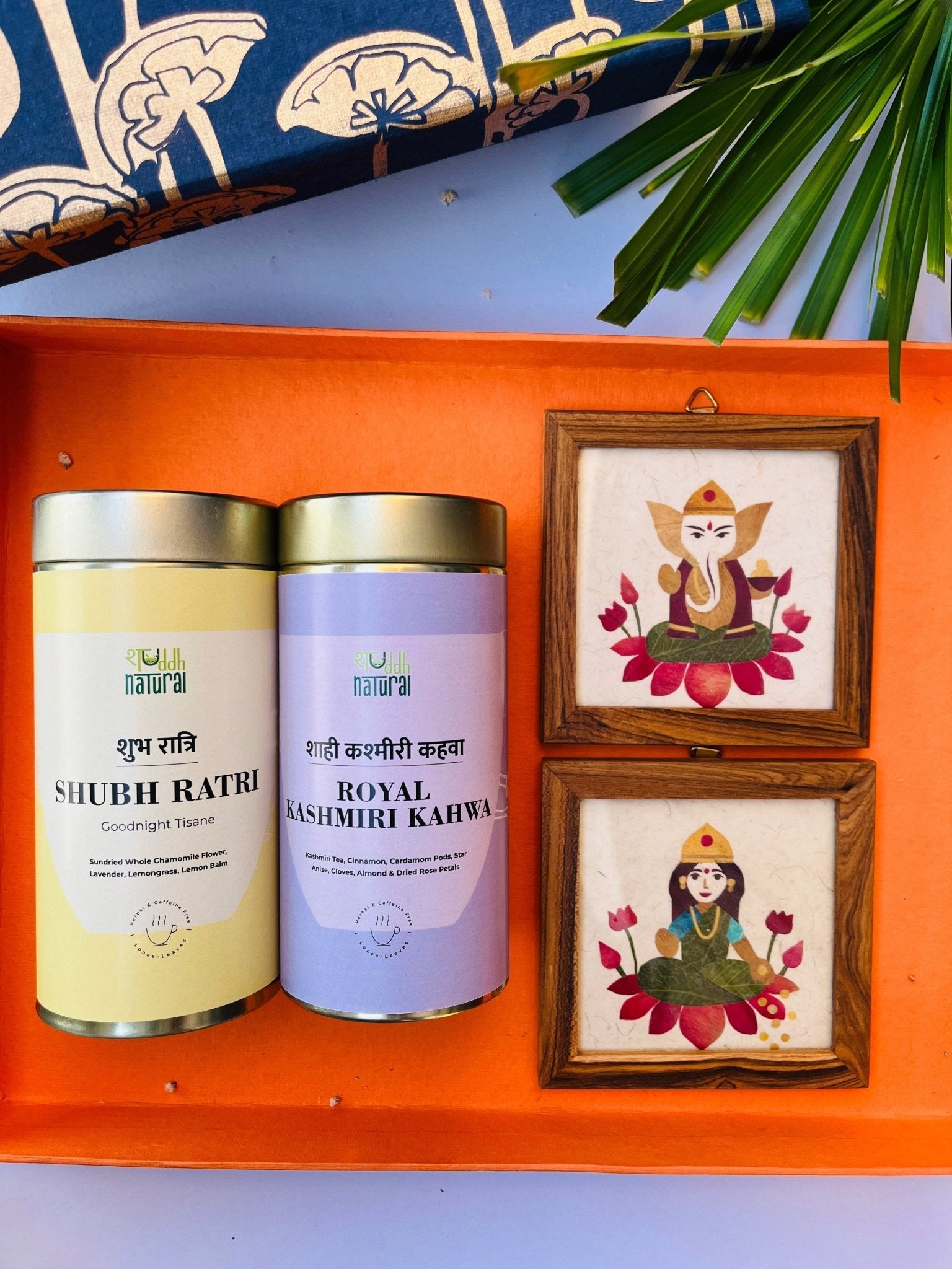 Festive Diwali Gift Hamper | Ganesh Laxmi I Tea I Pack of 5 – Gift Hampers on Brown Living™. SKU: SNGLT02. Img 1.