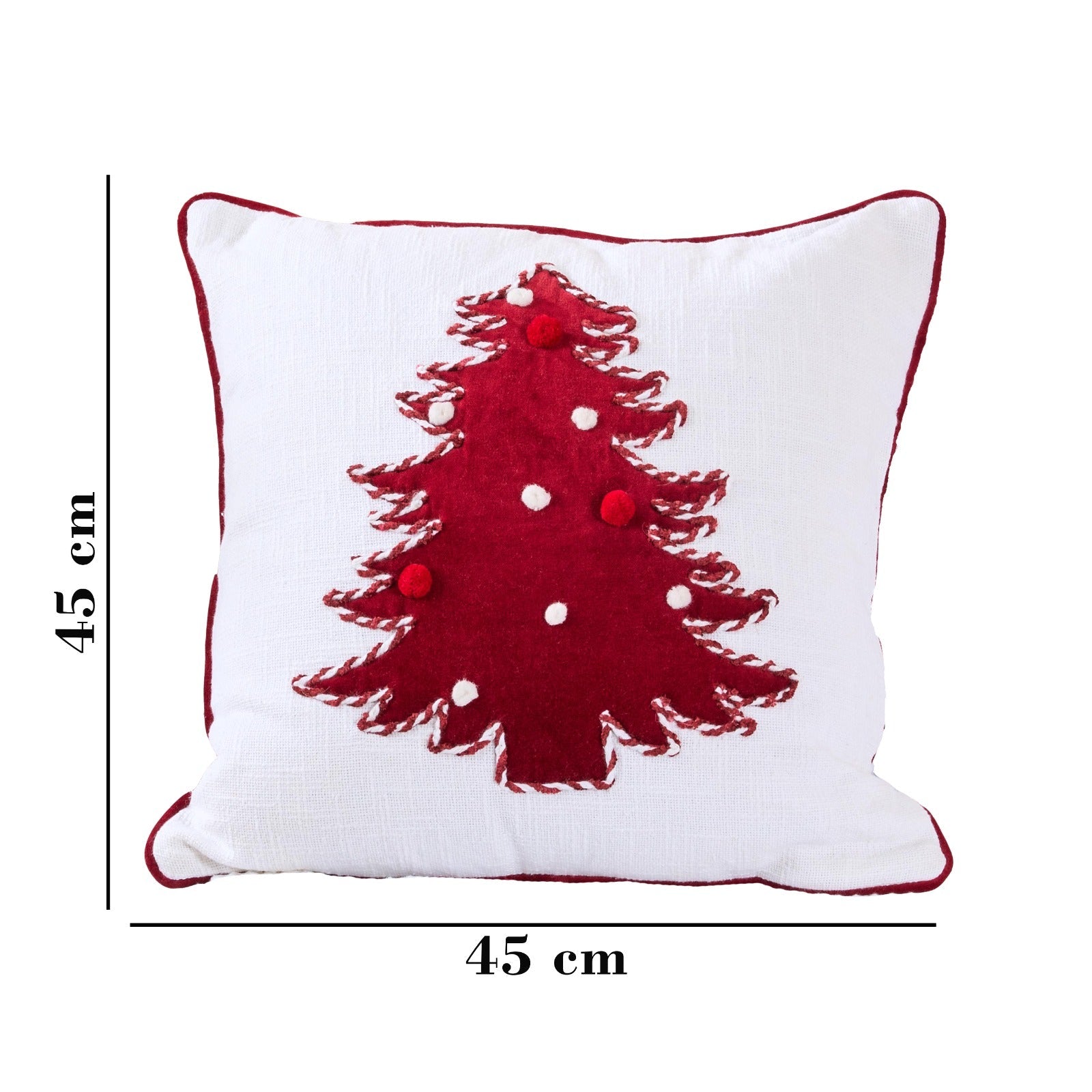 Festive Pine Charm Cushion | Holiday Inspired Decorative Cushion – Pillow on Brown Living™. SKU: SHLP-2671. Img 2.