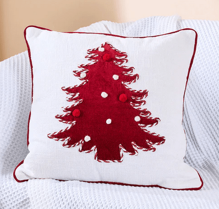 Festive Pine Charm Cushion | Holiday Inspired Decorative Cushion – Pillow on Brown Living™. SKU: SHLP-2671. Img 1.
