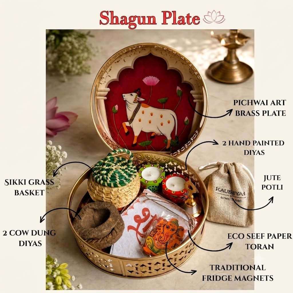 Festive Shagun Hamper | Traditional Indian Gift Set – Gift Hampers on Brown Living™. SKU: KH001. Img 2.
