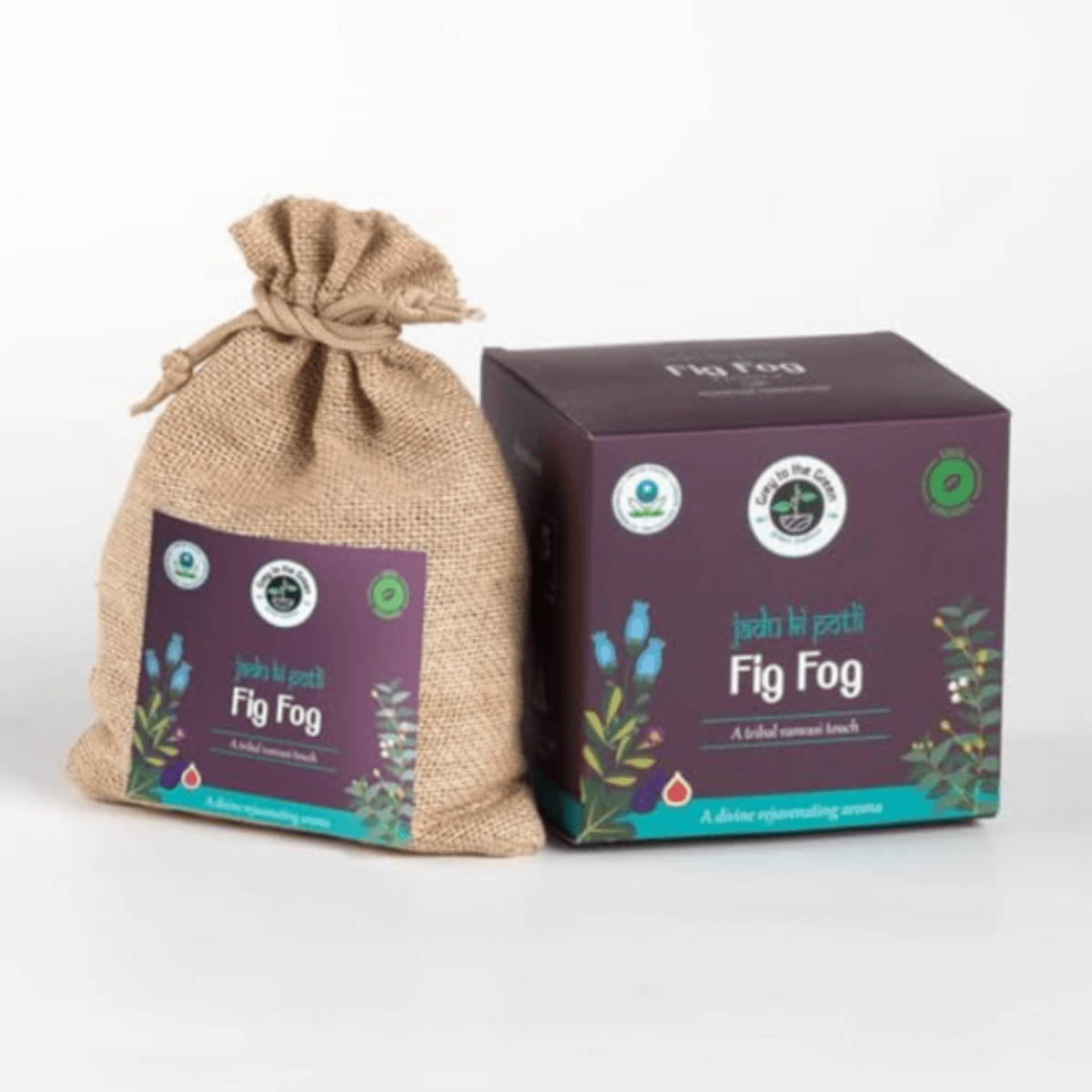 Fig Fog Aroma Pouch | Exotic Wild Fig Fragrance |Natural Air Freshener – Fragrance Diffusers on Brown Living™. SKU: B006-figfog. Img 1.