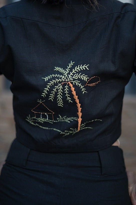 First Canvas Co - ord Set | Minimal & Stylish Women’s Outfit – Womens Co - Ord Sets on Brown Living™. SKU: AAYU-0054. Img 3.