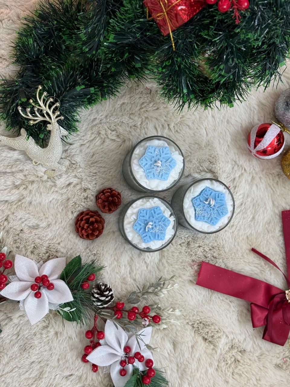 First Snow - Fall Candle | Fresh Winter Scented Soy Wax Candle – Candles & Fragrances on Brown Living™. SKU: SLTYSECRT-20. Img 2.