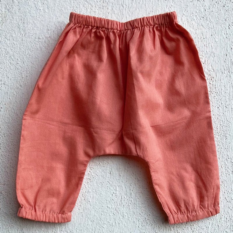 Fish Print Kurta with Pants – Kids Daywear Sets by Whitewater Kids available on Brown Living™. 6 - 9 Months Peach & Purple. SKU: KOI - PCH - KURPJ - 69. Img 7.
