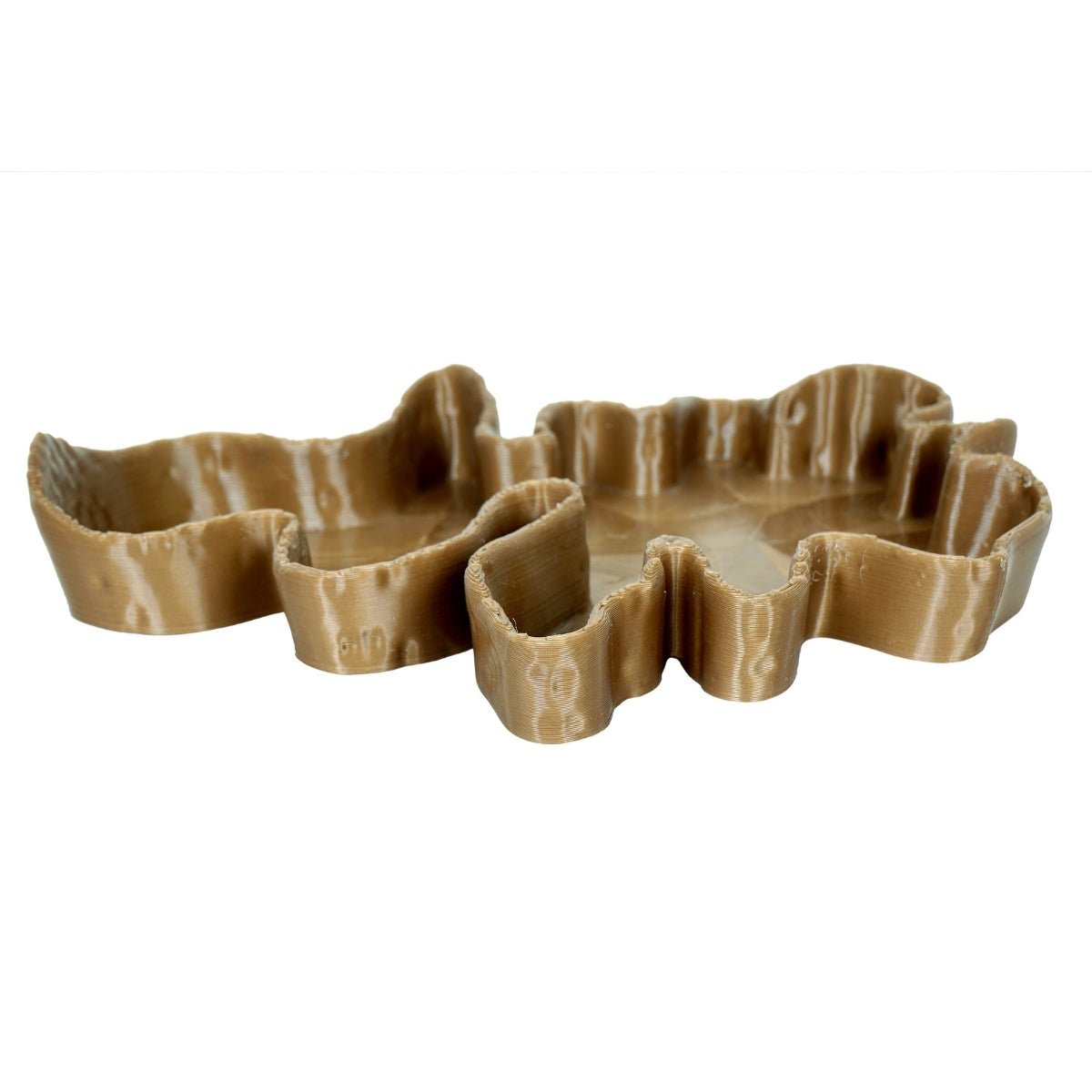 Flat Canyon Plant - Based Exotic Bronze Tray – Home Decor on Brown Living™. SKU: FLCAEDPLEBA030. Img 2.