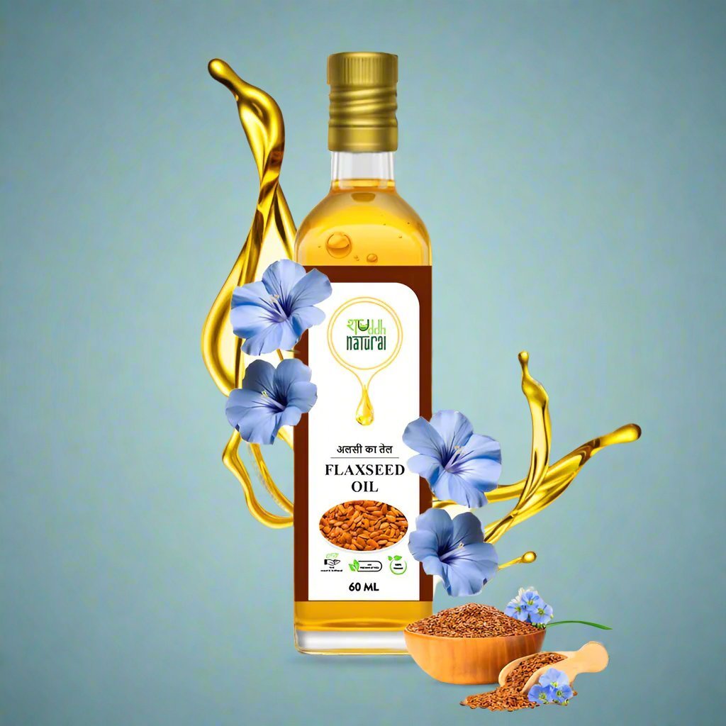 Flax Seed Oil | Wood Pressed | Pure & Natural | 60 ml | Alsi Tel | Verified Sustainable by Brown Living™