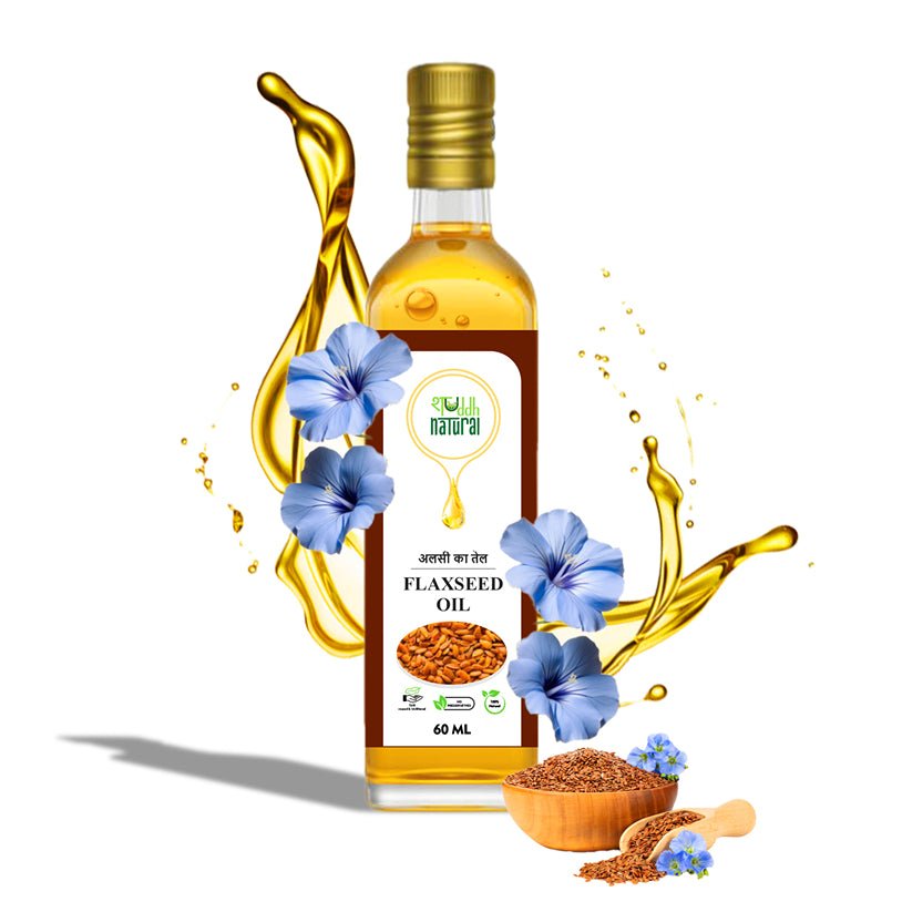 Flax Seed Oil | Wood Pressed | Pure & Natural | 60 ml | Alsi Tel | Verified Sustainable by Brown Living™