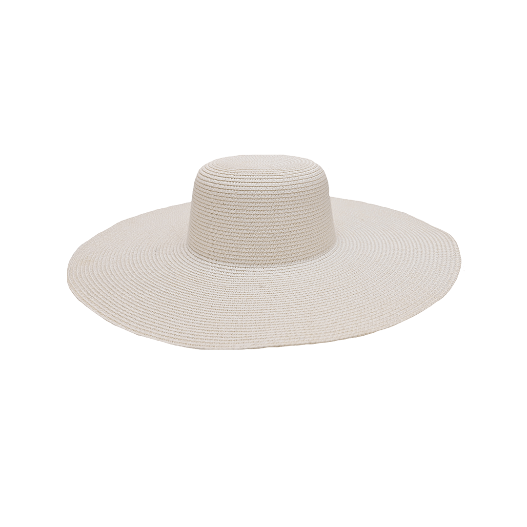 Floppy Hat (Plain) | Cotton & Natural Straw | Wide Brim Summer Hat – Womens Hat on Brown Living™. SKU: MBNL003005. Img 26.