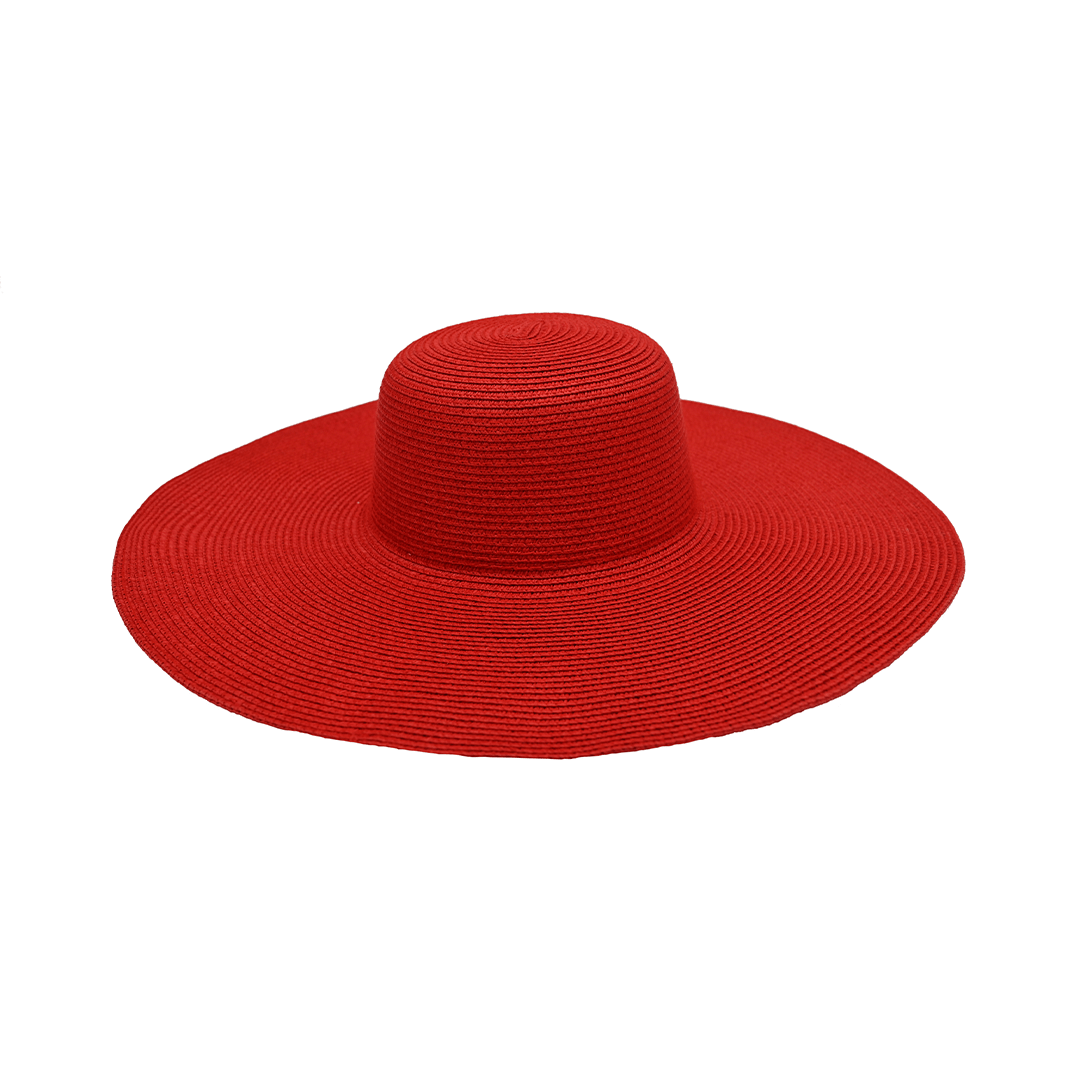 Floppy Hat (Plain) | Cotton & Natural Straw | Wide Brim Summer Hat – Womens Hat on Brown Living™. SKU: MBNL003008. Img 2.