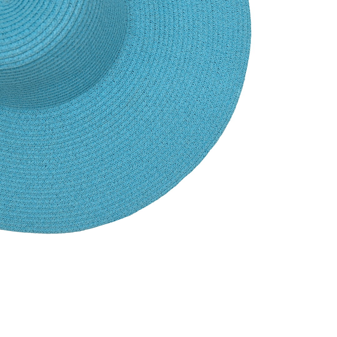 Floppy Hat (Plain) | Cotton & Natural Straw | Wide Brim Summer Hat – Womens Hat on Brown Living™. SKU: MBNL003011. Img 16.