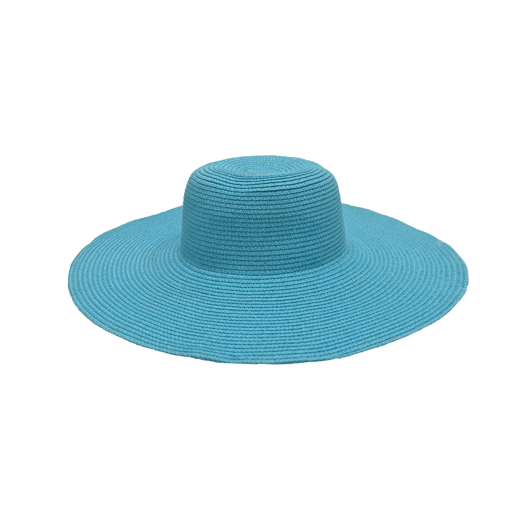 Floppy Hat (Plain) | Cotton & Natural Straw | Wide Brim Summer Hat – Womens Hat on Brown Living™. SKU: MBNL003011. Img 14.