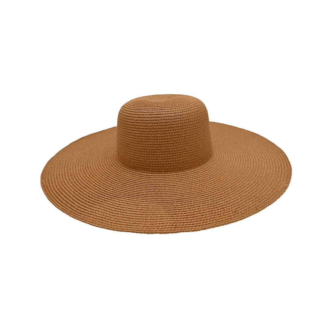 Floppy Hat (Plain) | Cotton & Natural Straw | Wide Brim Summer Hat – Womens Hat on Brown Living™. SKU: MBNL003014. Img 20.