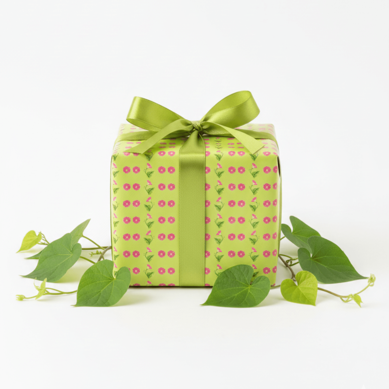 Floral Wrapping Paper Set of 8 | Premium Gift Wrapping Sheets – Wrapping Paper on Brown Living™. SKU: WP01. Img 2.