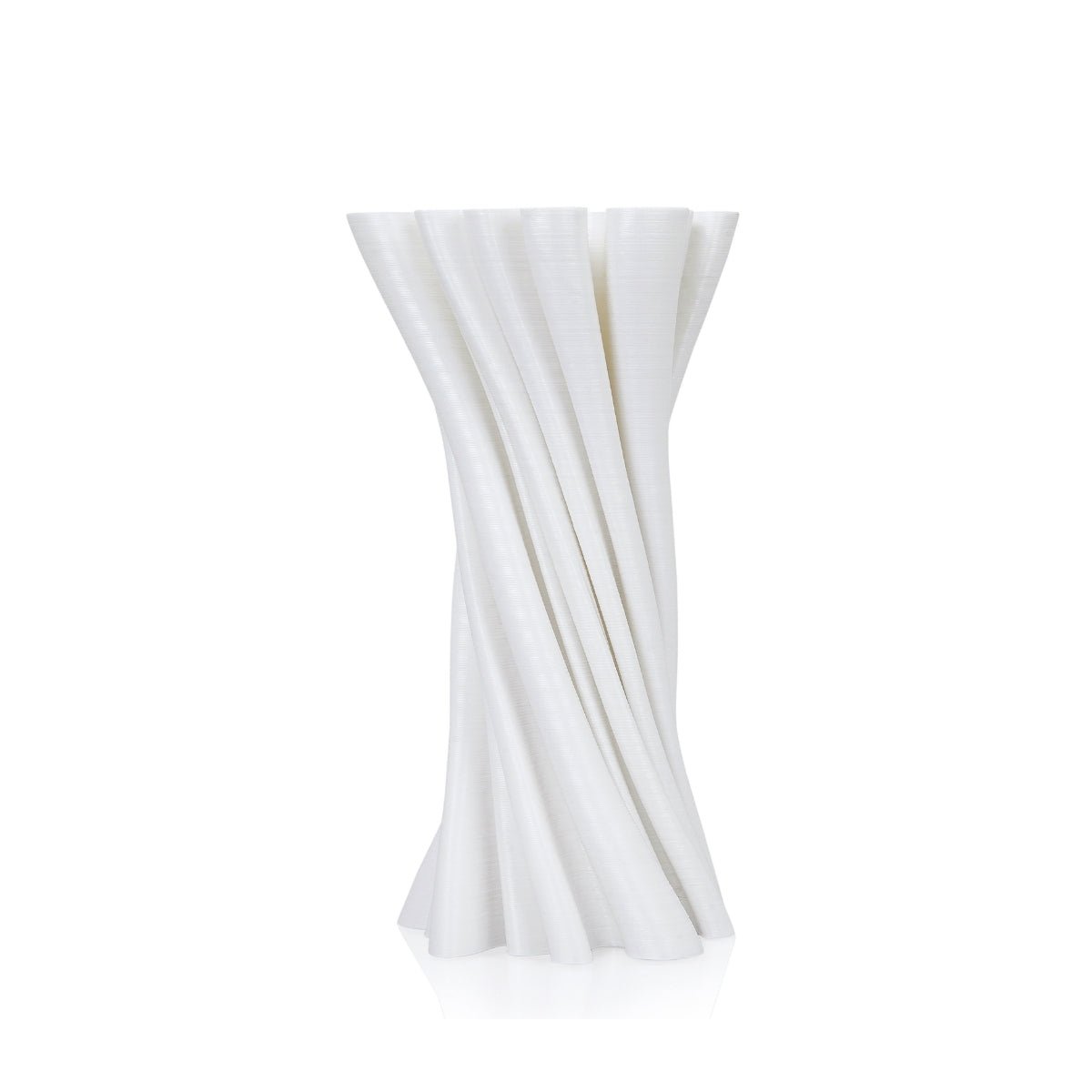 Folds Plant - Based Silk White Vase – Home Decor on Brown Living™. SKU: FOLDEDPLIWA012. Img 2.