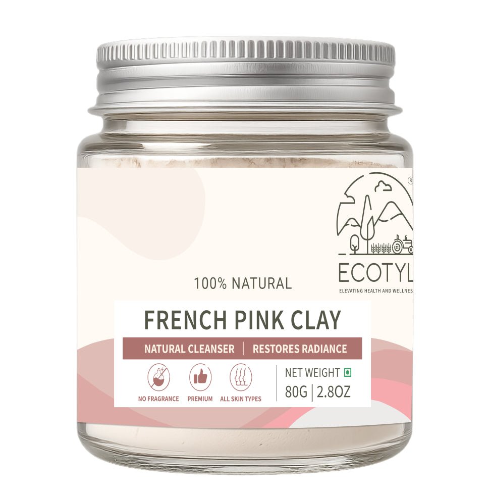 French Pink Clay | Gentle Detox Clay | Skin Brightening | 80g – Face Mask by Ecotyl available on Brown Living™. . SKU: ECOTYL00043. Img 5.