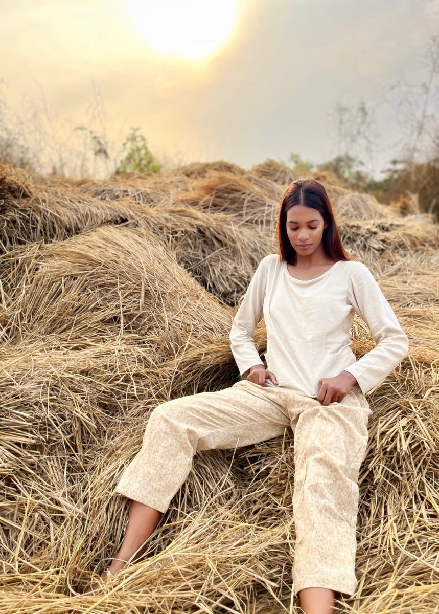 Full Seleves Top | Azo-Free Dyed | Cotton