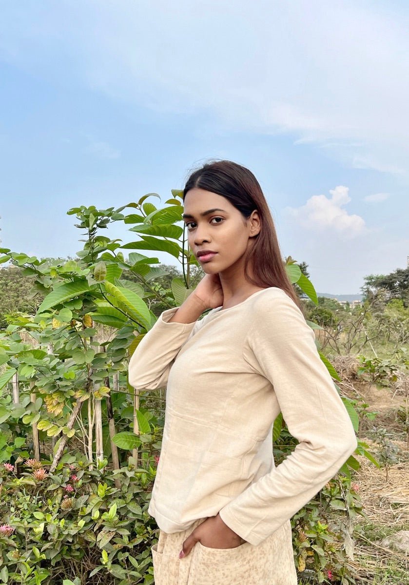 Full Seleves Top | Azo-Free Dyed | Cotton