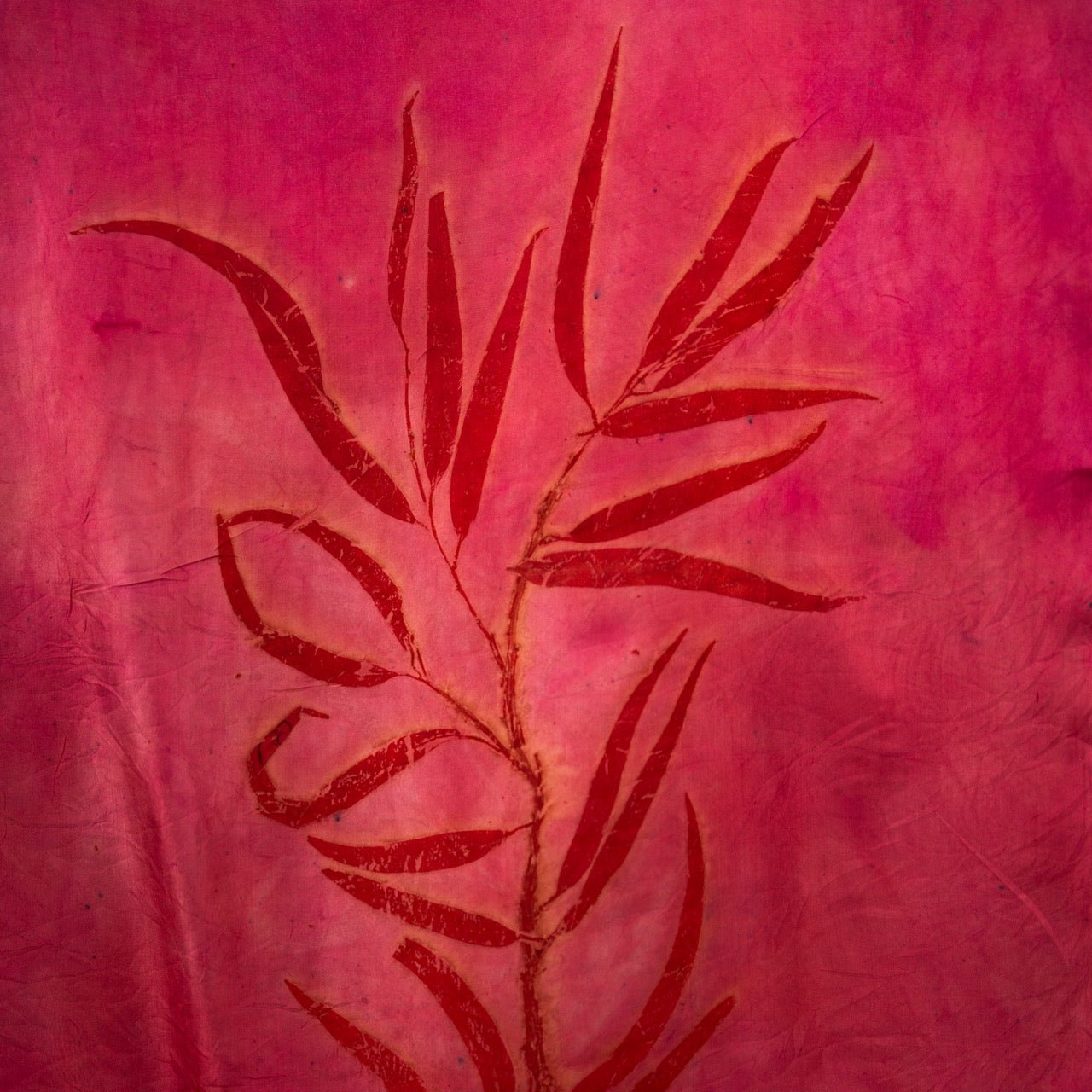 Fuschia Eucalyptus Silk Scarf – Handcrafted Natural Silk Stole – Womens Scarf on Brown Living™. SKU: scarffuschia. Img 5.
