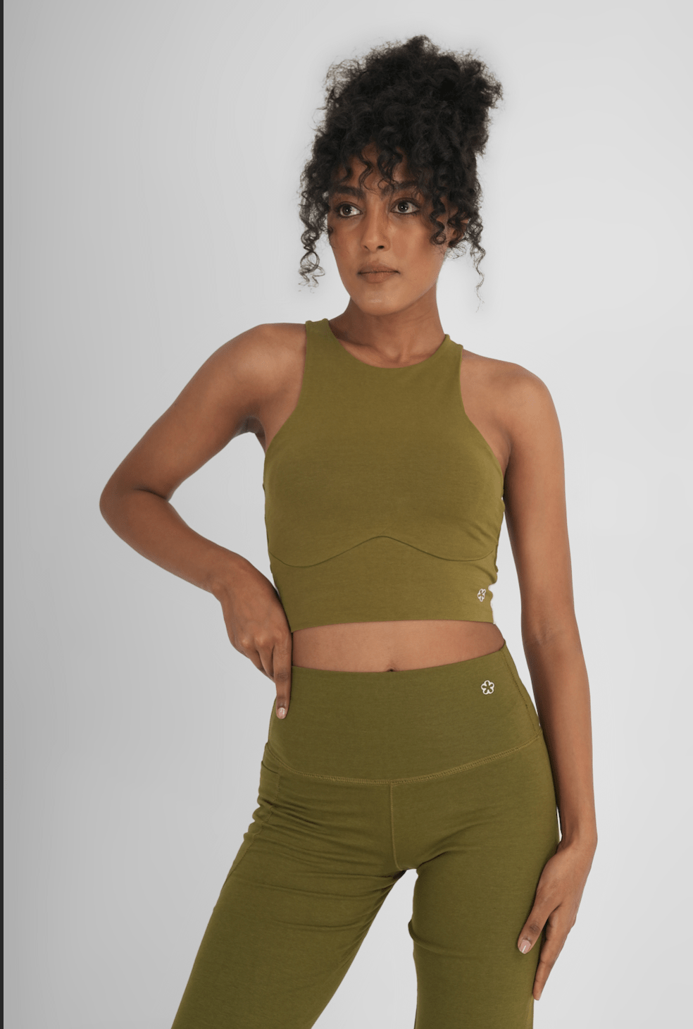 Gala Kelp Co - ordinated Set | Comfortable Women’s Activewear Set – Womens Co - Ord Sets on Brown Living™. SKU: ELGLCOKLPXS. Img 1.