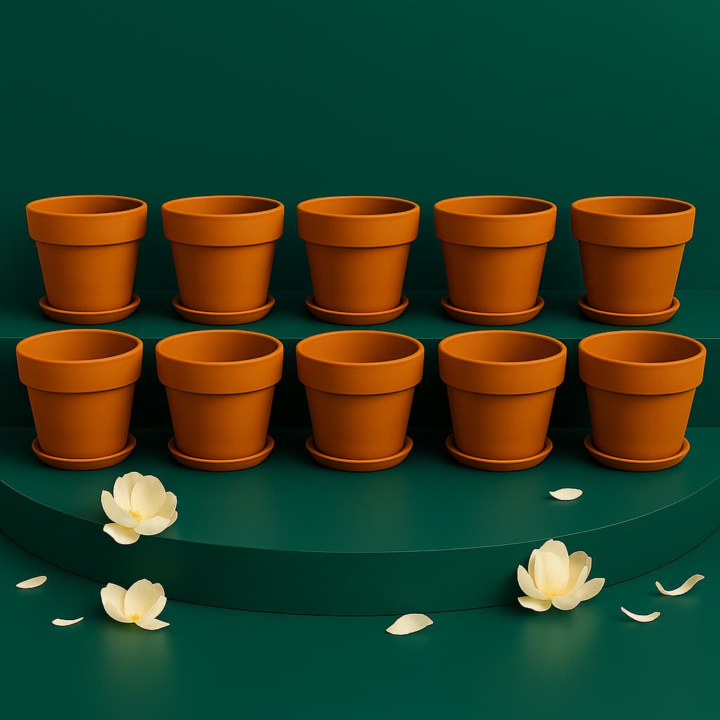 Gamla Planter Small 4 Inch | Terracotta Handmade Pot – Home & Garden on Brown Living™. SKU: PL10-10A. Img 14.