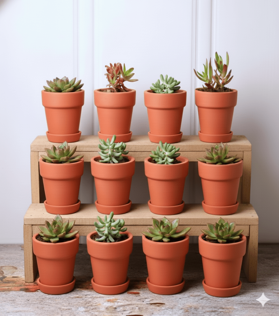 Gamla Planter Small 4 Inch | Terracotta Handmade Pot – Home & Garden on Brown Living™. SKU: PL10-12. Img 1.