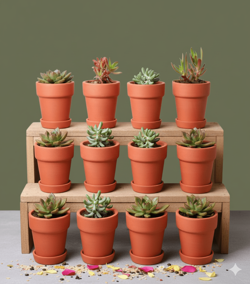 Gamla Planter Small 4 Inch | Terracotta Handmade Pot – Home & Garden on Brown Living™. SKU: PL10-12. Img 2.