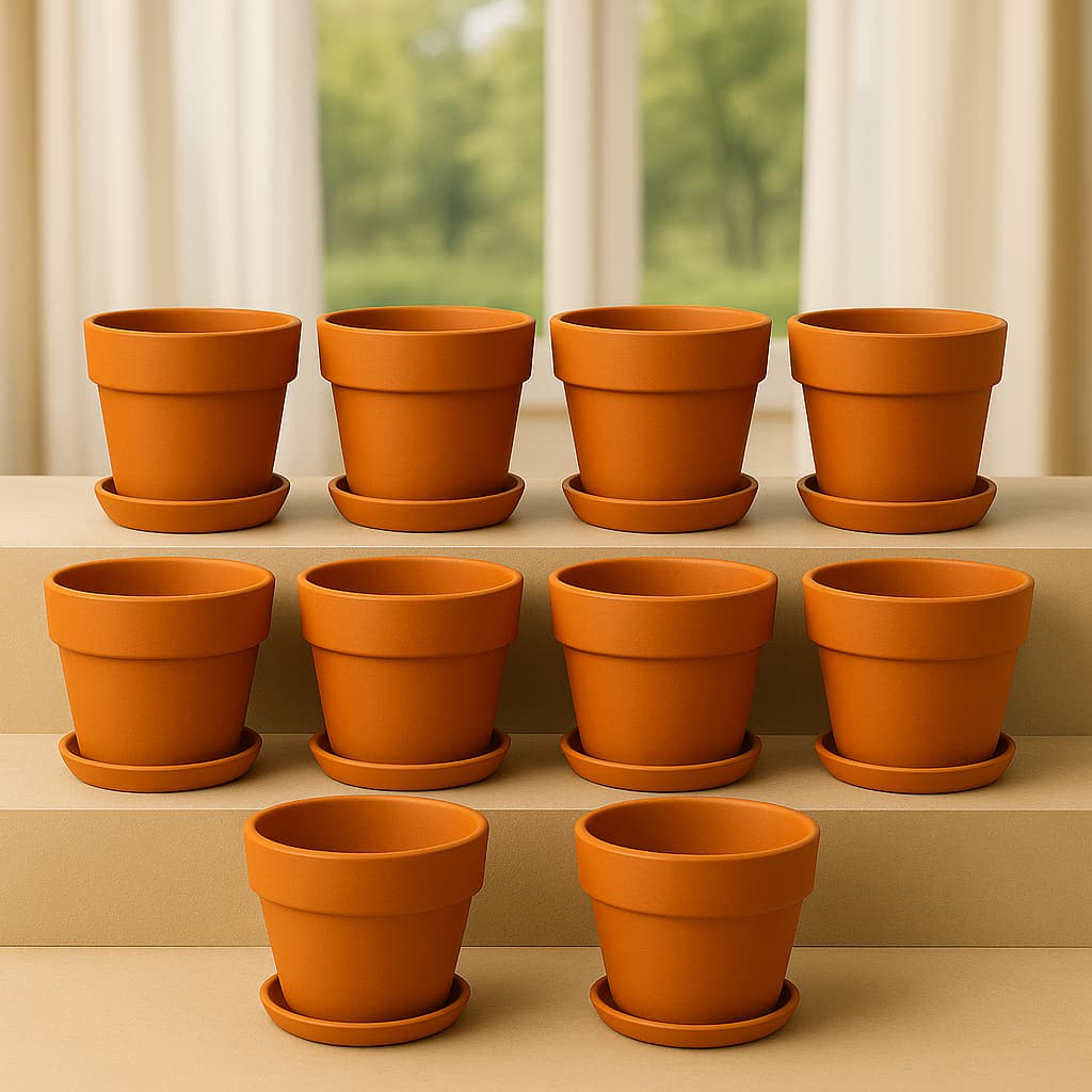Gamla Planter Small 4 Inch | Terracotta Handmade Pot – Home & Garden on Brown Living™. SKU: PL10-6. Img 12.