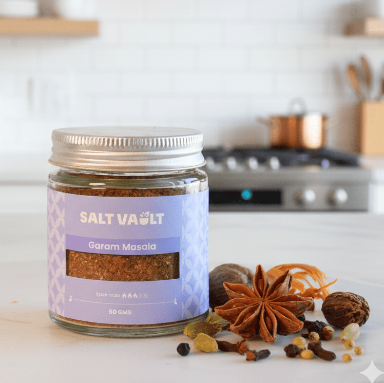 Garam Masala | 100% Natural and Preservative - Free – Seasonings & Spices on Brown Living™. SKU: GM1JAR070. Img 1.