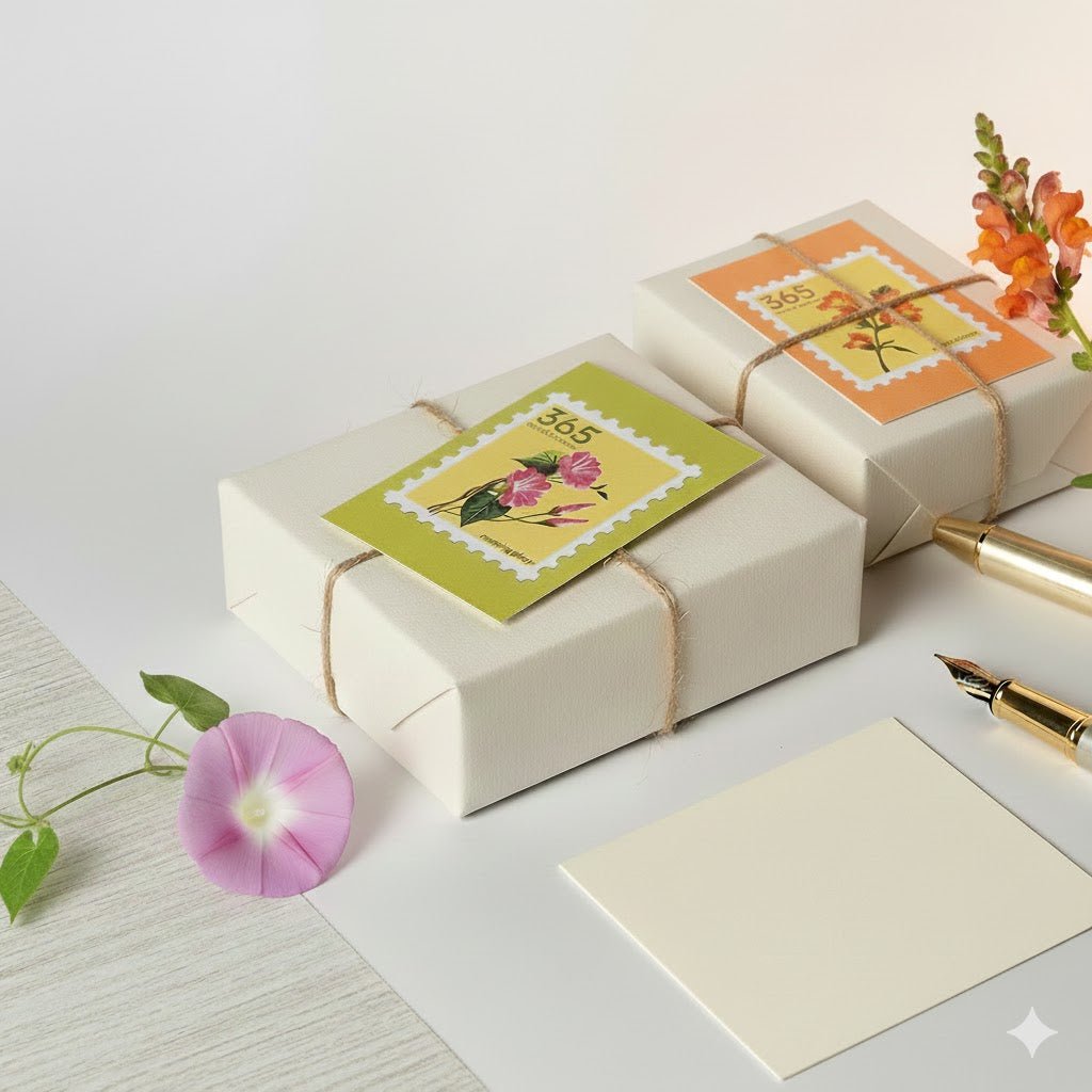 Gift tags | Notelets | Set of 20 – Gift Tags & Labels on Brown Living™. SKU: NT01. Img 4.