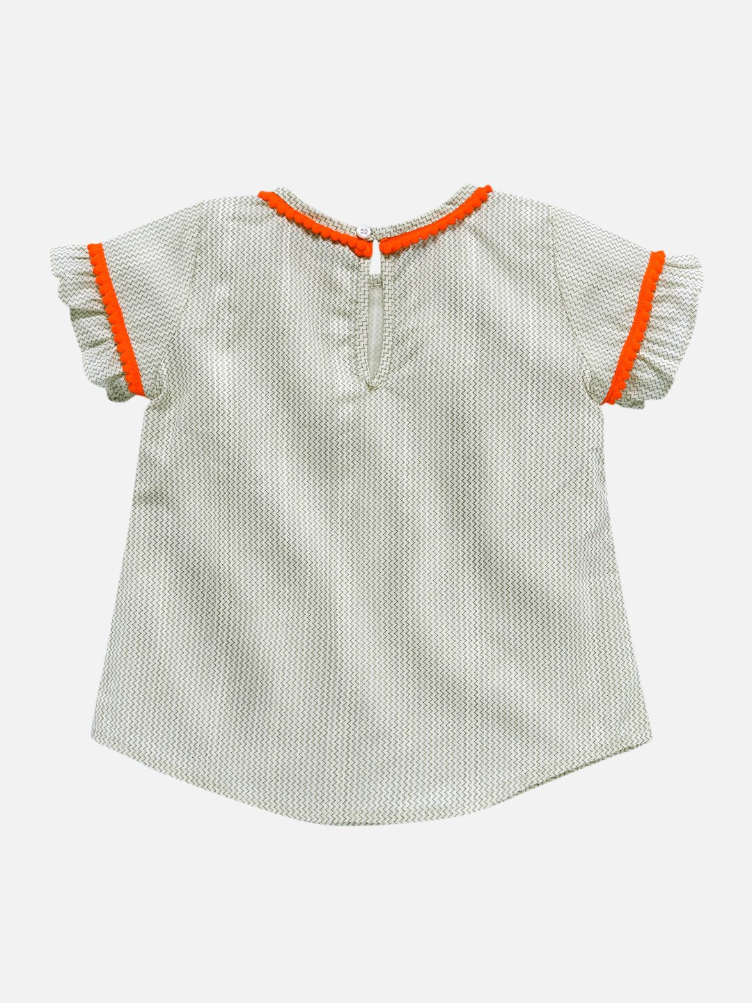 Girls Frost Top & Short Set White & Blue – Regular Fit Summer Outfit – Kids Daywear Sets on Brown Living™. SKU: PG120_1. Img 3.