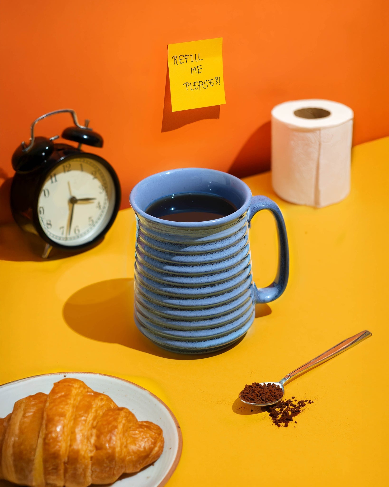 Glacier Ceramic Mug | Handmade Blue - White Coffee & Tea Mug – Cups & Saucers on Brown Living™. SKU: MS-DRK-0026-MUG. Img 1.