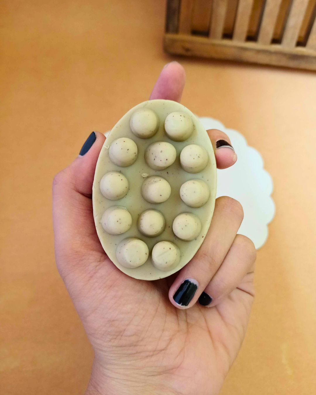 Goat Milk and Shea Butter Coffee Scrub Soap Bar - 100g – Body Soap on Brown Living™. SKU: SOB - SOAP - 14. Img 1.