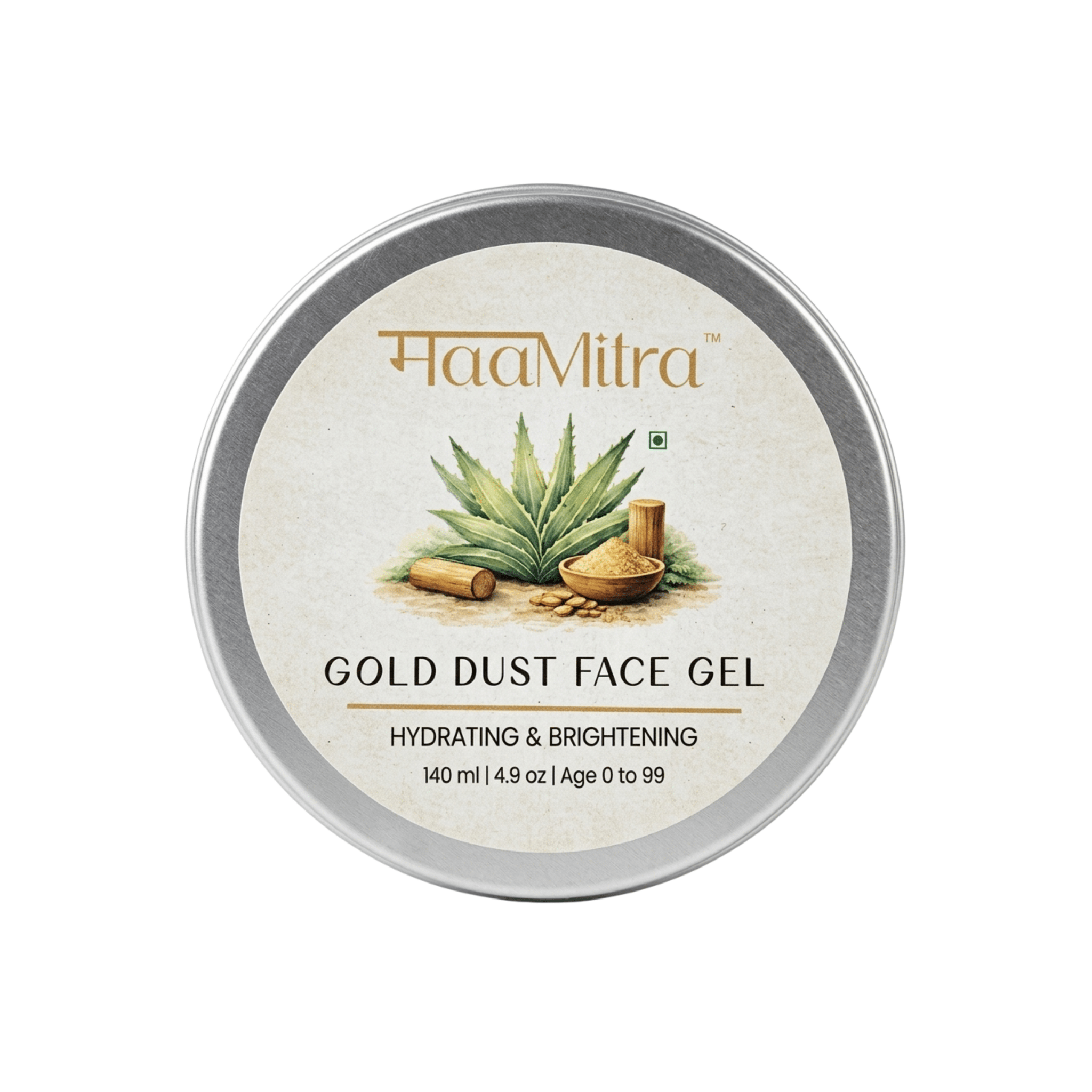Gold Dust Face Gel | Hydrating & Brightening Face Gel For Glowing Skin – Lotions & Moisturizers on Brown Living™. SKU: MM-GDFK. Img 1.