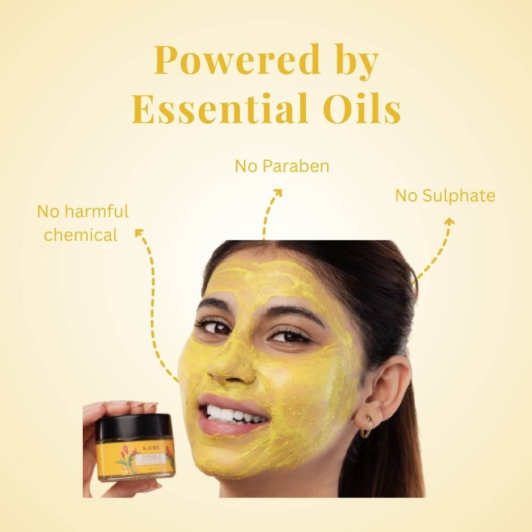 Golden Glow 3 - in - 1 Face Scrub for Bright & Clear Skin | 40g – Face Mask by Kaura available on Brown Living™. . SKU: KI351. Img 7.