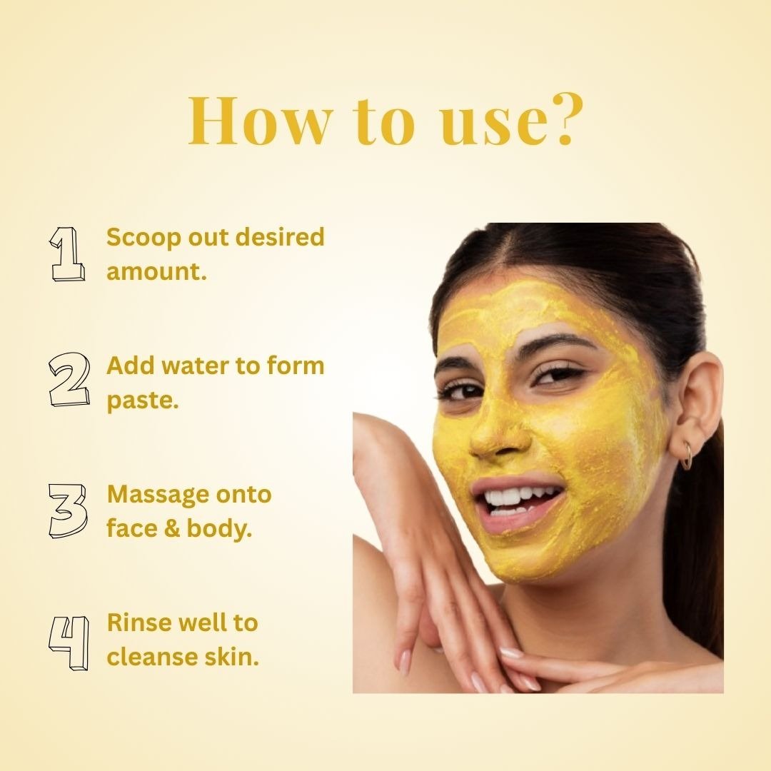 Golden Glow 3 - in - 1 Face Scrub for Bright & Clear Skin | 40g – Face Mask by Kaura available on Brown Living™. . SKU: KI351. Img 6.