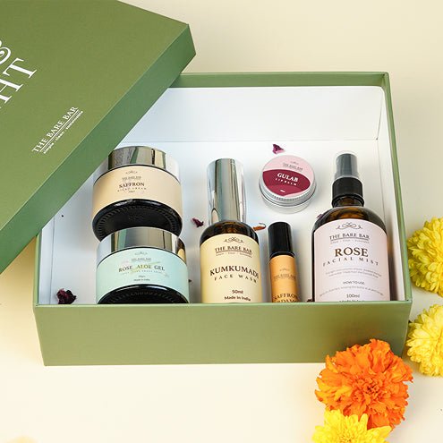 Golden Glow Kit - Handcrafted Natural Skin Care & Lip Care Hamper – Gift Giving on Brown Living™. SKU: TBB_GGK_8904450000000. Img 1.