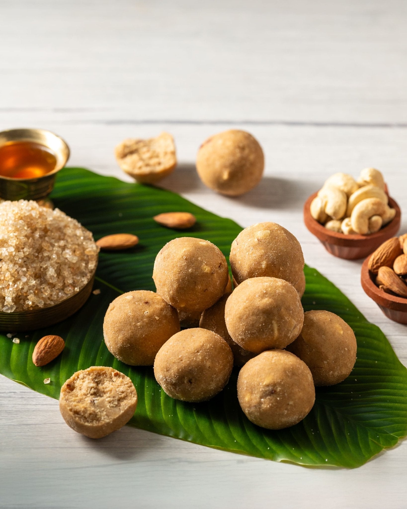 Gond Ke Laddoo | Nutritious Ayurvedic Energy Laddoo for Health – Sweets on Brown Living™. SKU: NN_18. Img 3.