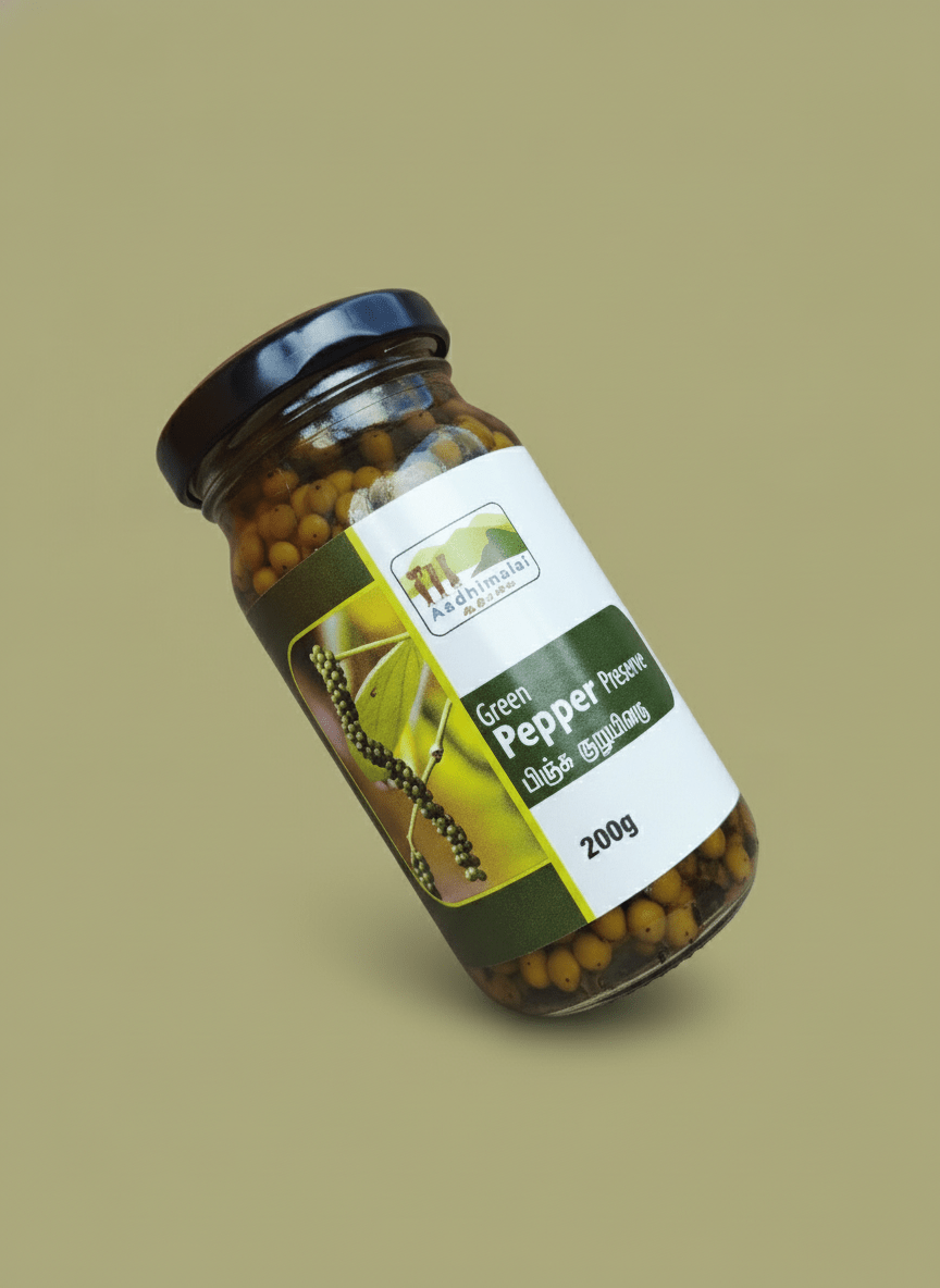 Green Pepper Preserve – Natural Handcrafted Spicy & Tangy Condiment – Seasonings & Spices on Brown Living™. SKU: APPCL-055. Img 1.
