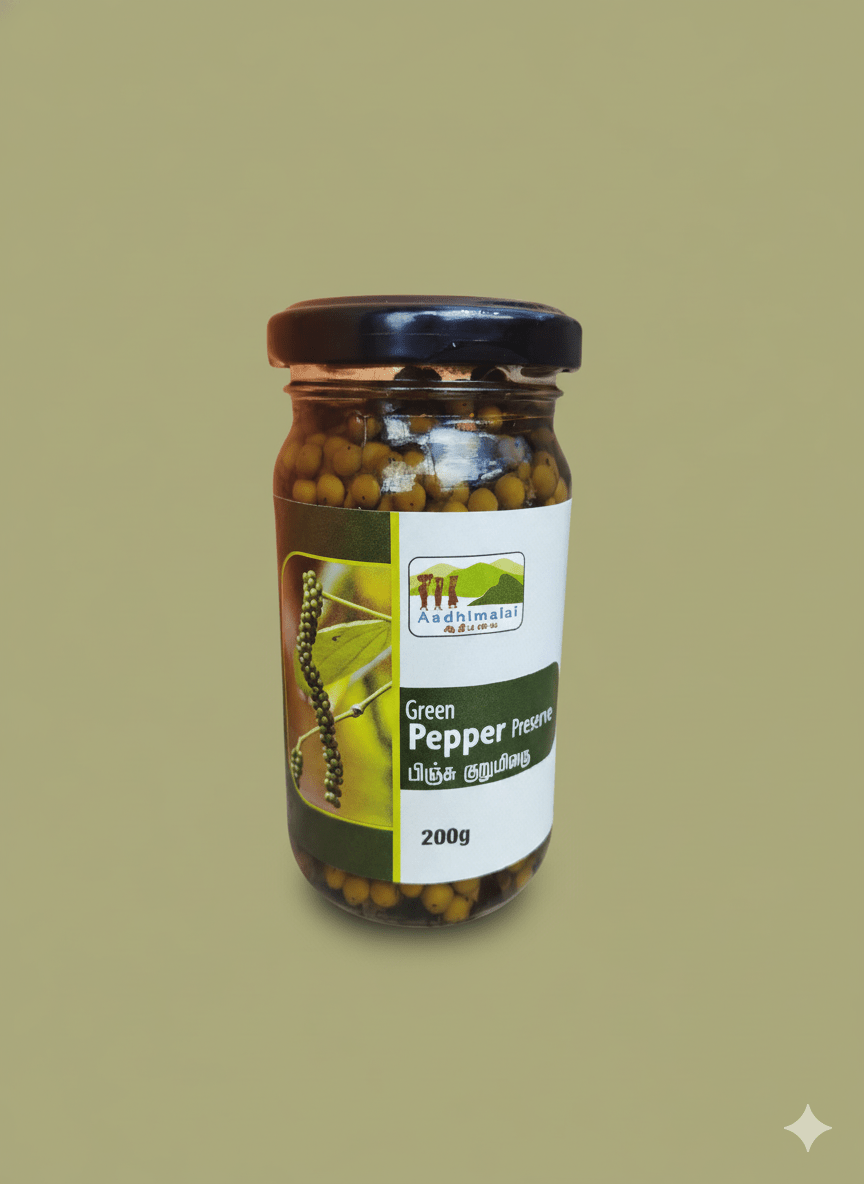 Green Pepper Preserve – Natural Handcrafted Spicy & Tangy Condiment – Seasonings & Spices on Brown Living™. SKU: APPCL-055. Img 2.
