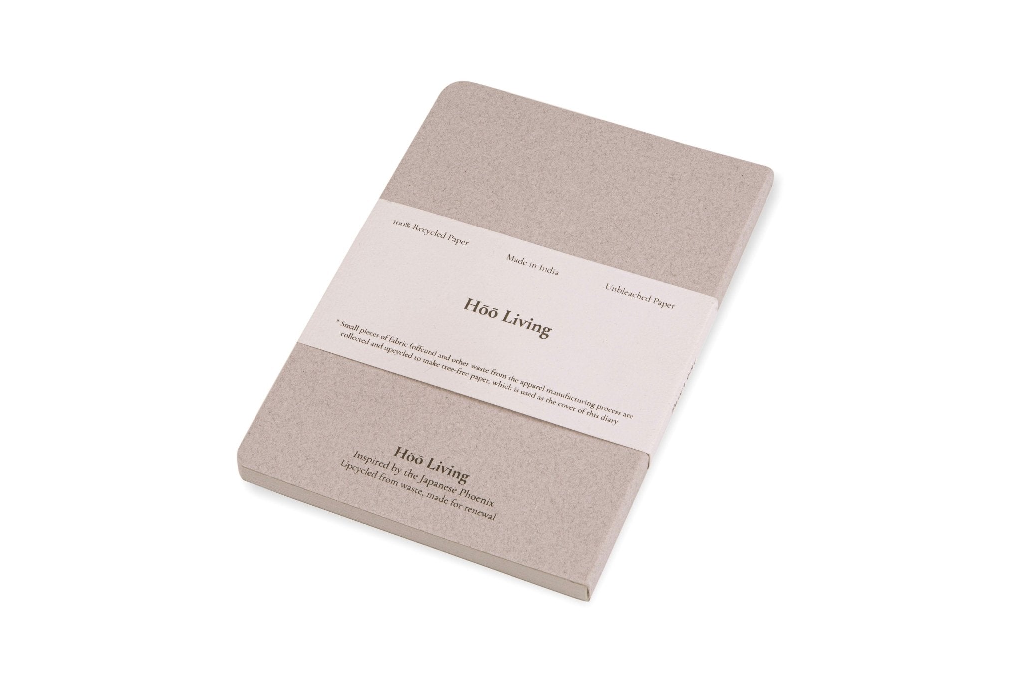 Grey Cotton Cover Softback Notebook Made from Upcycled Sanitary Pads – Notebooks & Notepads on Brown Living™. SKU: SGC3GRC1A5-160. Img 3.