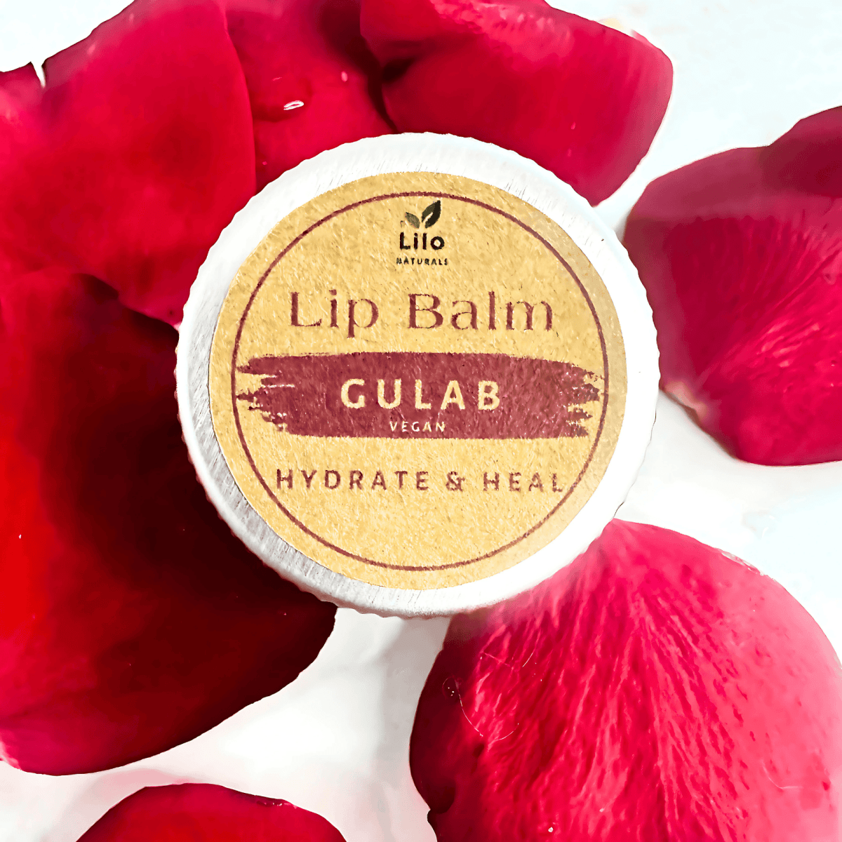 Gulab Lip Balm | For Pigmented & Chapped Lips – Lip Balms by Lilo Naturals available on Brown Living™. Pack Of 1 . SKU: SKU00001 - 1. Img 7.