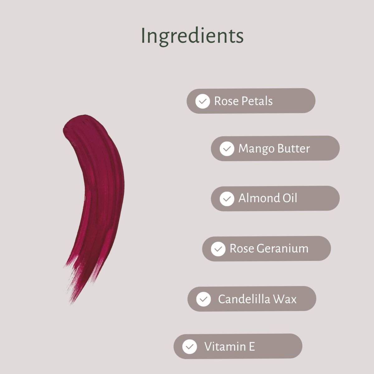 Gulab Lip Balm | For Pigmented & Chapped Lips – Lip Balms by Lilo Naturals available on Brown Living™. Pack Of 1 . SKU: SKU00001 - 1. Img 3.