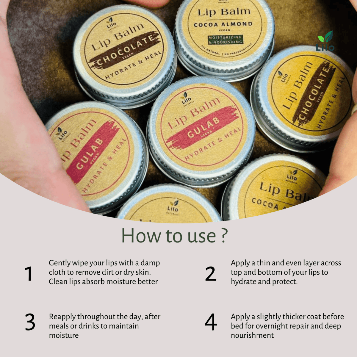 Gulab Lip Balm | For Pigmented & Chapped Lips – Lip Balms by Lilo Naturals available on Brown Living™. Pack Of 1 . SKU: SKU00001 - 1. Img 5.