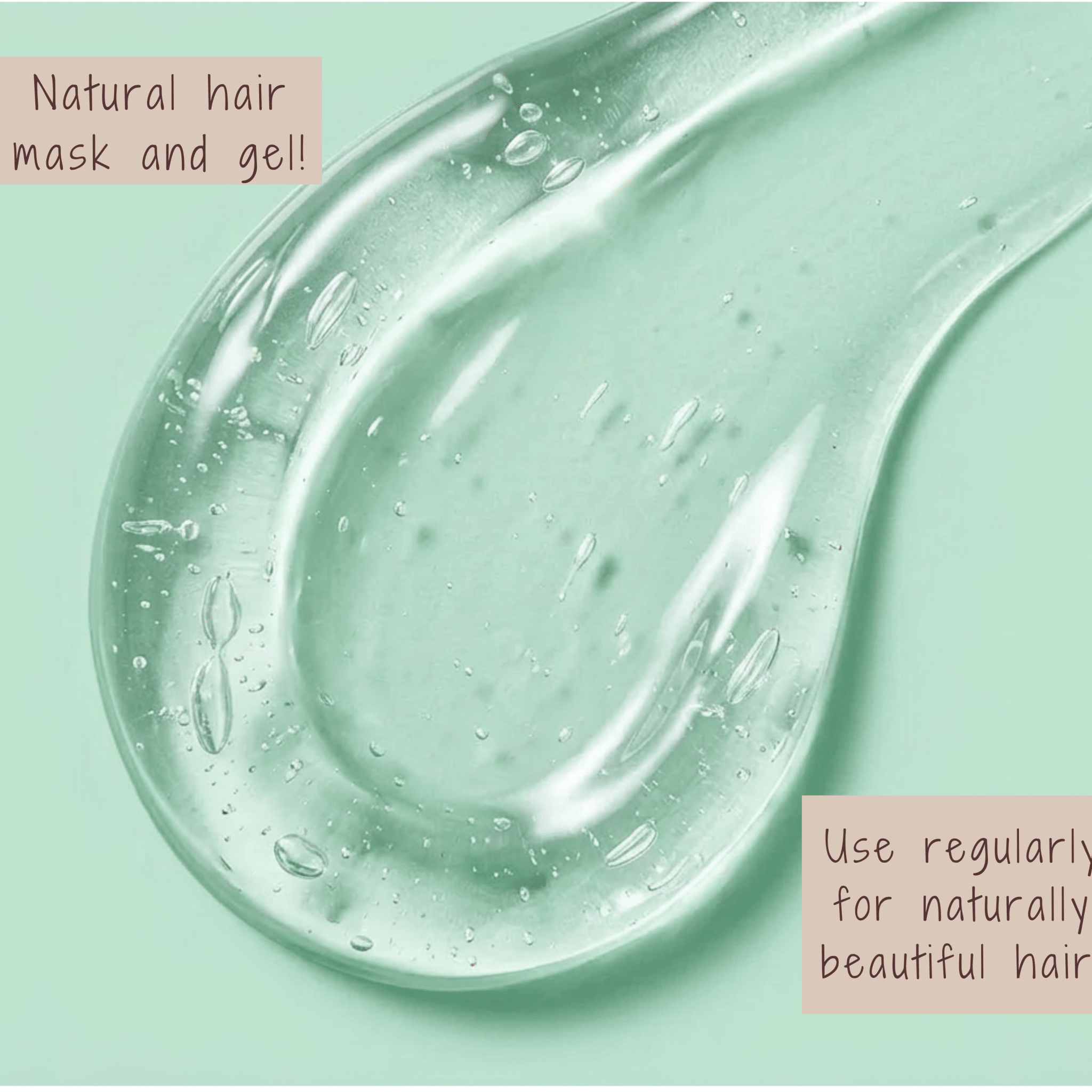 Hair Smoothening Aloe Vera Gel | Hydrating & Calming Natural Hair Gel – Hair Gel on Brown Living™. SKU: MM-HCG. Img 3.