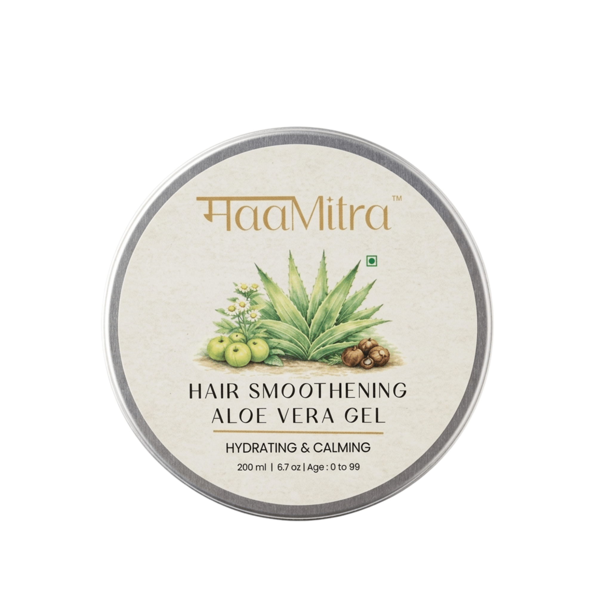 Hair Smoothening Aloe Vera Gel | Hydrating & Calming Natural Hair Gel – Hair Gel on Brown Living™. SKU: MM-HCG. Img 1.