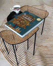 Hand Woven Jute Rug | Natural Farmhouse Floor Rug – Mats & Rugs on Brown Living™. SKU: ANTFHHWJRHHG. Img 4.