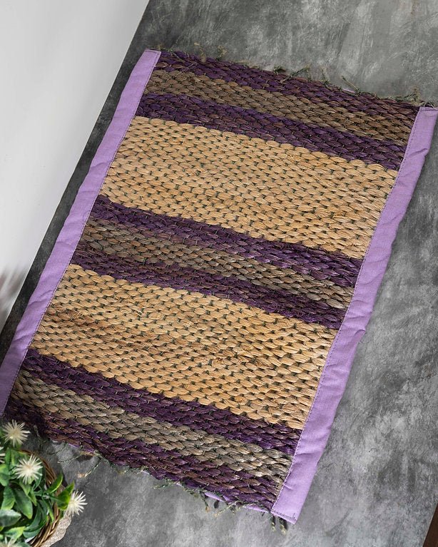 Handcrafted Banana Fiber Mat | Eco - Friendly Sustainable Floor Mat – Mats & Rugs on Brown Living™. SKU: ANTHBFMTMPHHG. Img 11.